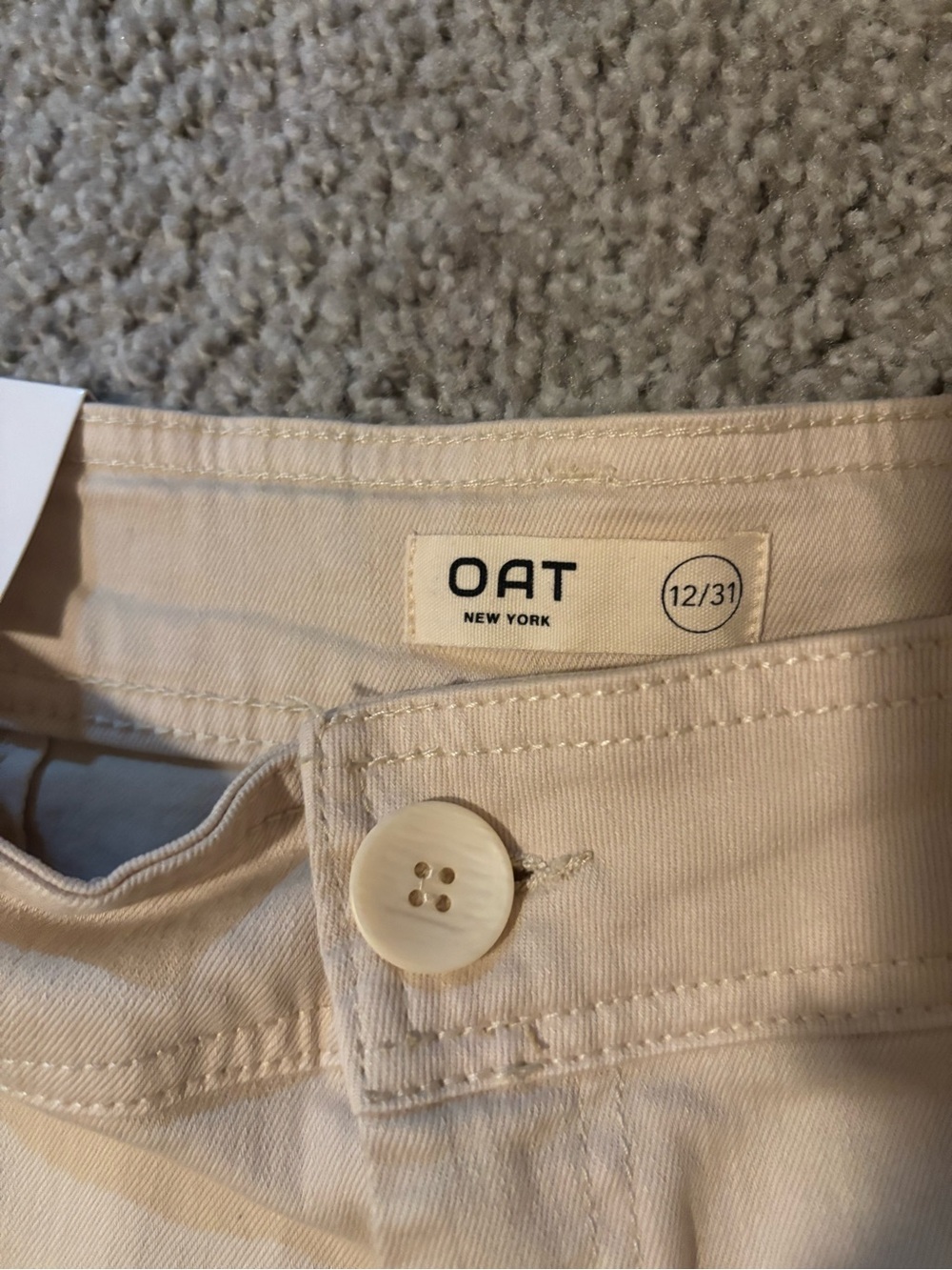 Oat New York Cream High-Rise Wide Leg Pants - Picture 2 of 4